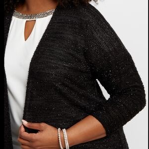 Maurices Black Textured Women's Cardigan